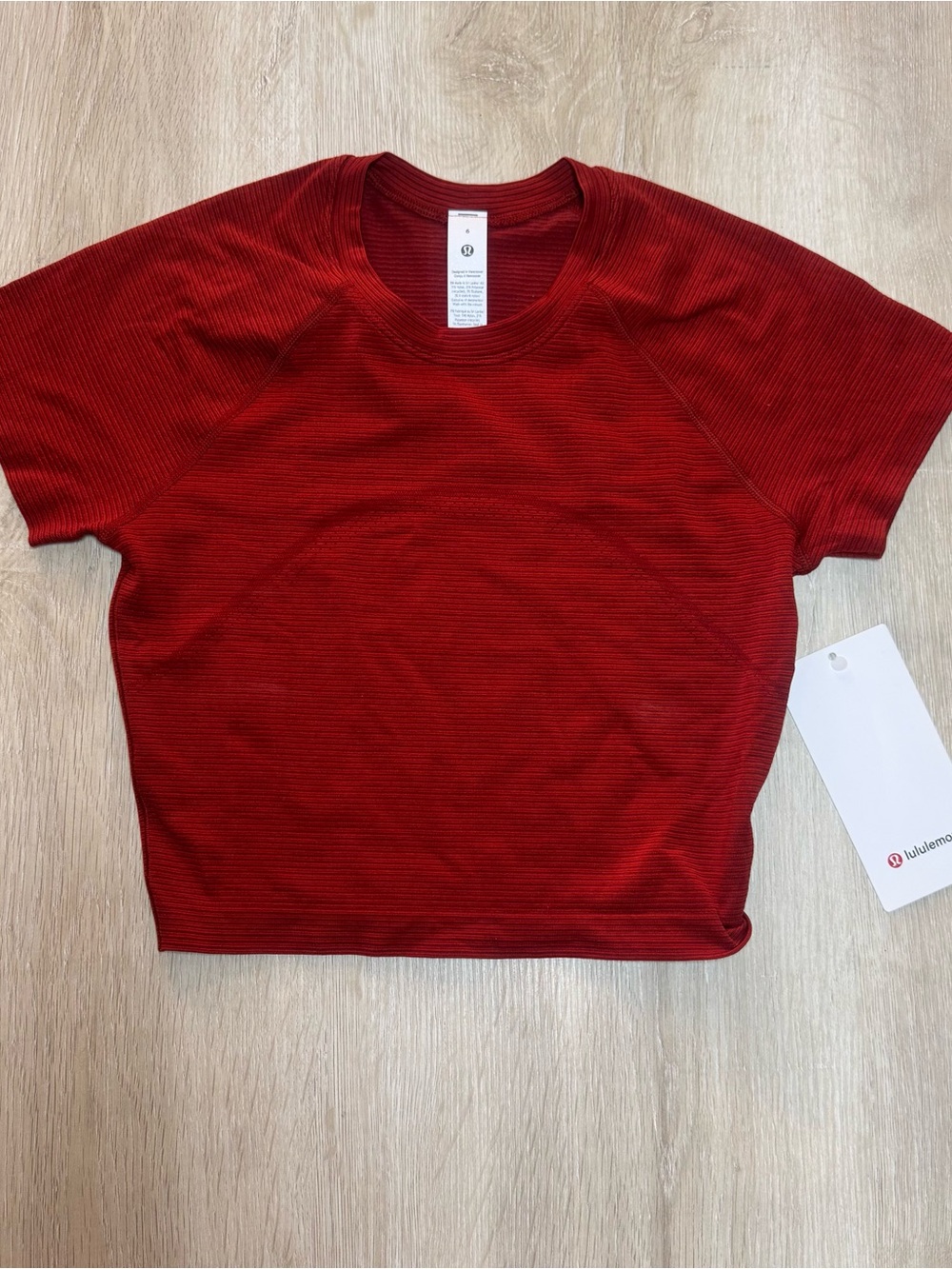 Lululemon Swiftly Tech Cropped Short Sleeve 2.0 NWT